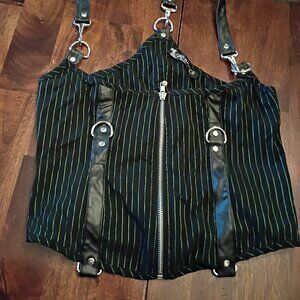 Vintage Lip Service Pinstripe Under-bust Corset Top
